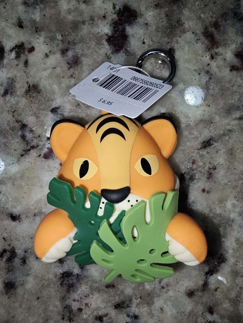 Bath & Body Works Tiger With Palm Leaves Hand Sanitizer Holder NWT